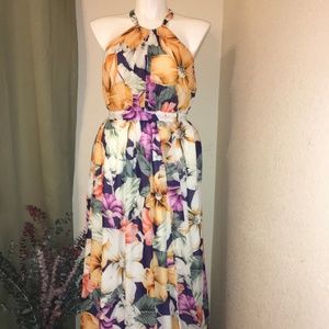 Miss Me Full Length Floral Summer Dress